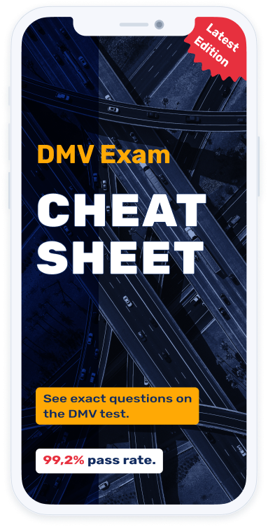2024 California DMV Permit Test Cheat Sheet 99 Pass Rate 
